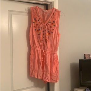 Embroidered Romper.